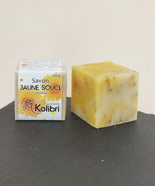 Savon JAUNE SOUCI Calendula Savonnerie KOLIBRI — free download
