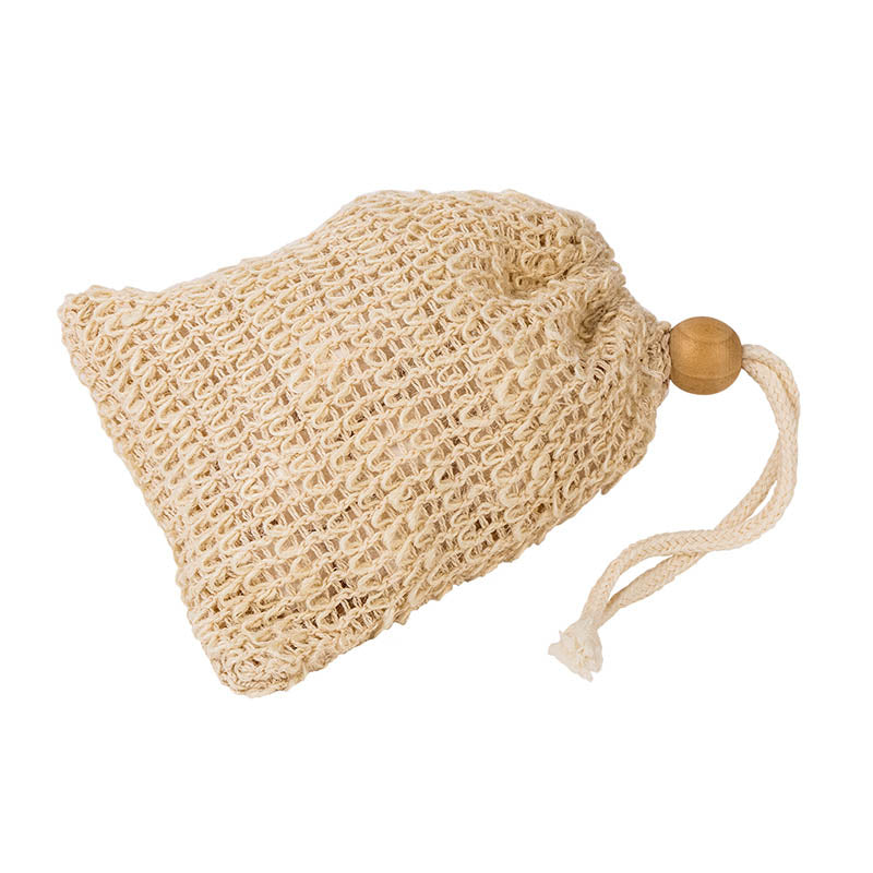 Sac à savons en sisal naturel