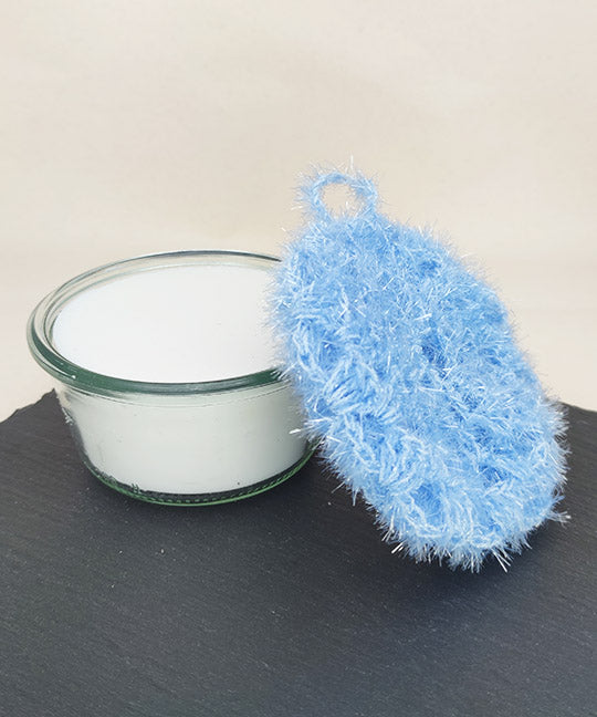 Eponge exfoliante en crochet - Douche/Vaisselle