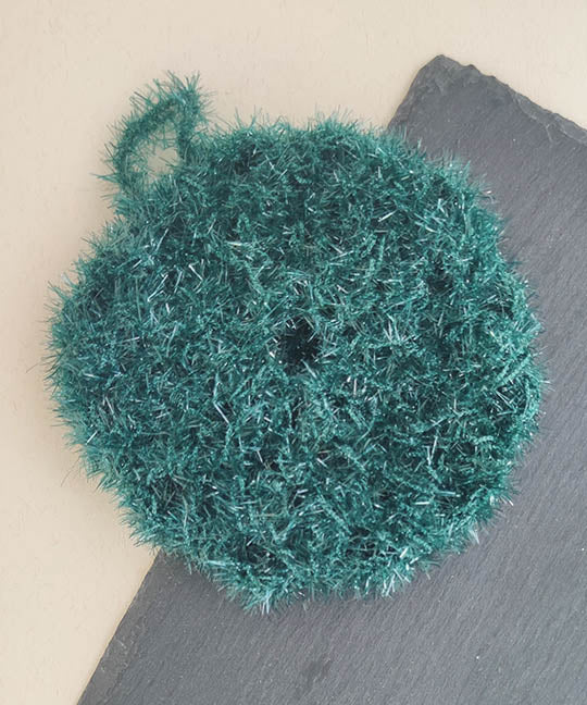 Eponge exfoliante en crochet - Douche/Vaisselle
