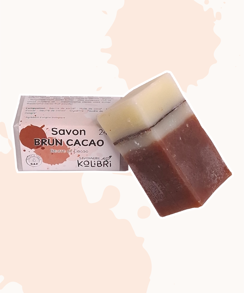 Savon BRUN CACAO - Beurre de Cacao