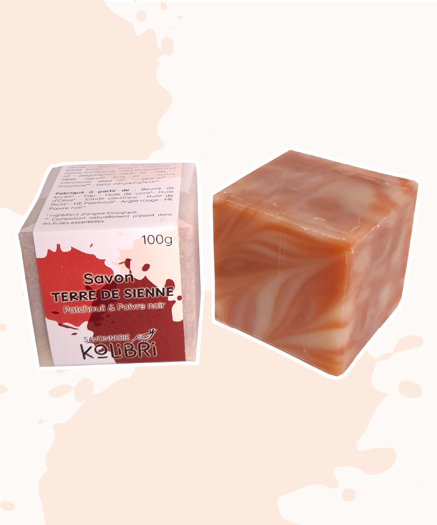 Savon TERRE DE SIENNE - Patchouli & Poivre noir